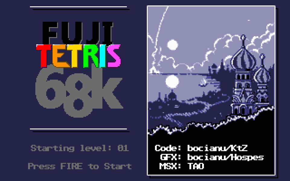 Fuji Tetris 68k — screenshot 1